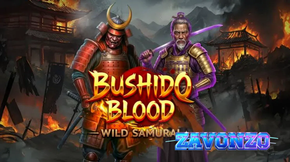 Tampilan visual slot Bushido Blood dengan tema samurai dan elemen tradisional Jepang.